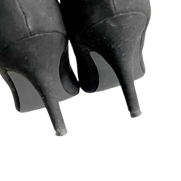 STEVE MADDEN Suede Pointy Toe High Heeled Pumps Heels Black 7.5 - Picture 8 of 10